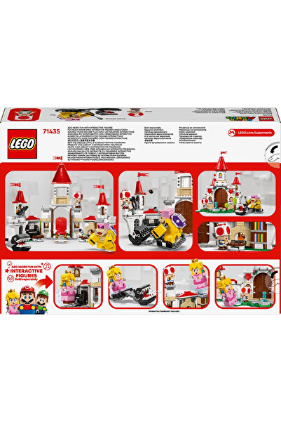 LEGO ® Super Mario™Peach’in Kalesi’nde Roy ile Savaş 71435 - 7+ Yaratıcı Oyuncak Yapım Seti (738P)