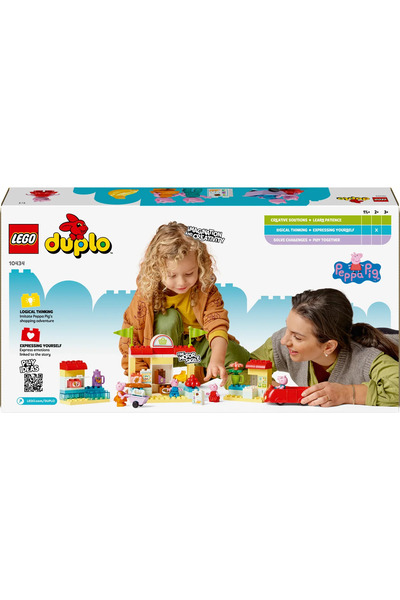 LEGO ® DUPLO® Peppa Pig Süpermarket 10434 - 2+ Çocuklar için Eğitici Oyuncak Yapım Seti (70P)