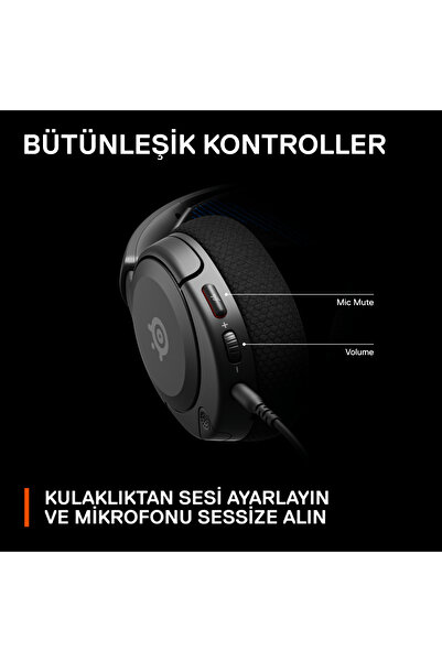 SteelSeries Arctis Nova 1P - Playstation Oyun Kulaklığı - Siyah