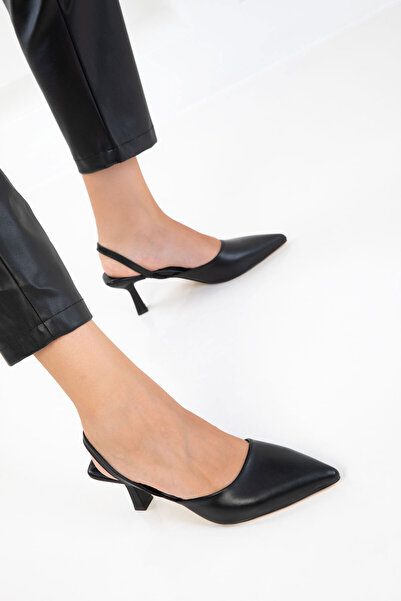 SOHO Black Women's Classic Heeled Shoes 20616