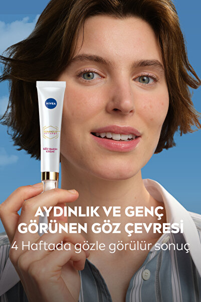 NIVEA Luminous630 Koyu Halka Karşıtı Göz Bakım Kremi 15 ml,Nemlendirici,Thiamidol,Hyaluronik Asit