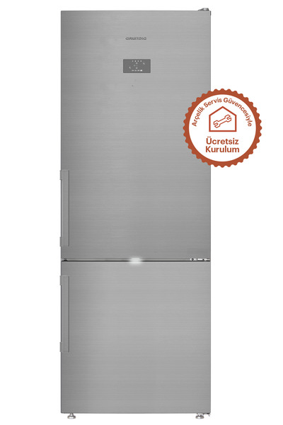 Grundig GPKND 490 I E Enerji Sınıfı  490 L Duo-No Frost Alttan Donduruculu Buzdolabı Inox