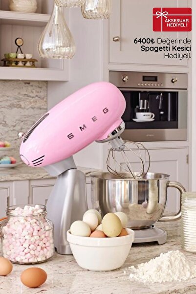 SMEG Pembe Stand Mikser Smf02pkeu
