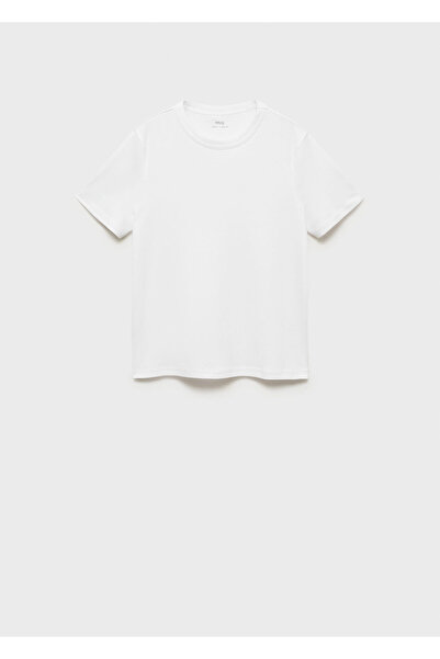 MANGO Woman Tricou alb pentru femei 77090571