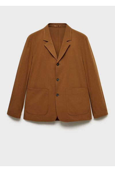 MANGO Ανδρικό σακάκι από Terracotta 77064444