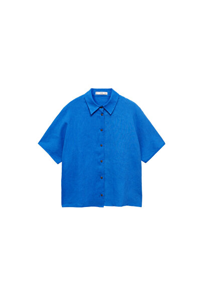 MANGO Mürekkep Rengi Kadın  Gömlek 77010203