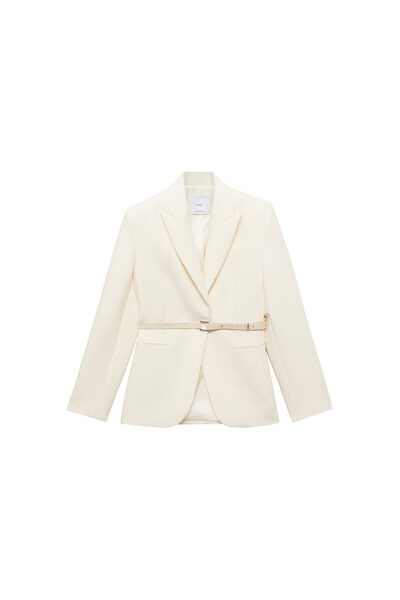 MANGO Жіночий піджак натурального кольору 87084093