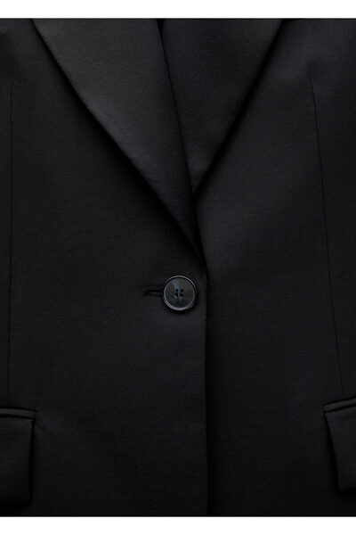 MANGO Siyah Kadın Blazer Ceket 77089070