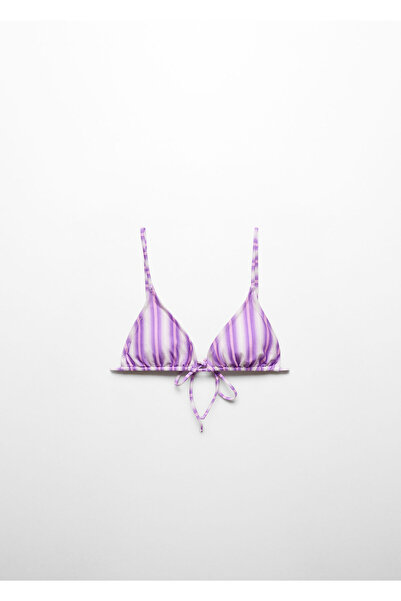 MANGO Woman Striped Bikini Top