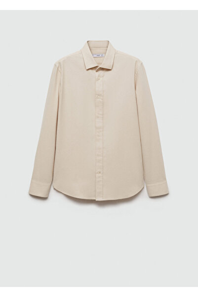 MANGO Ανδρικό πουκάμισο Stone 77087923