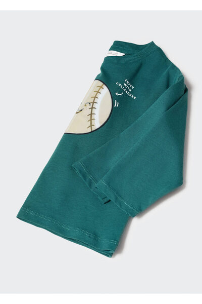 MANGO Sise Yesili Erkek Bebek T-Shirt 57013267