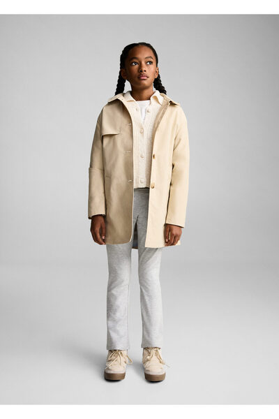 MANGO Açık Gri Kız Çocuk Tayt 87060621