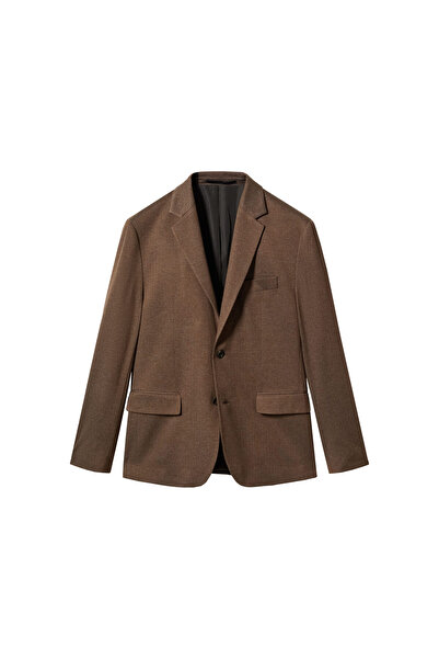MANGO Man Kahverengi Erkek Blazer Ceket 47040563
