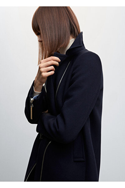 MANGO Woman Lacivert Kadın Palto  47010442