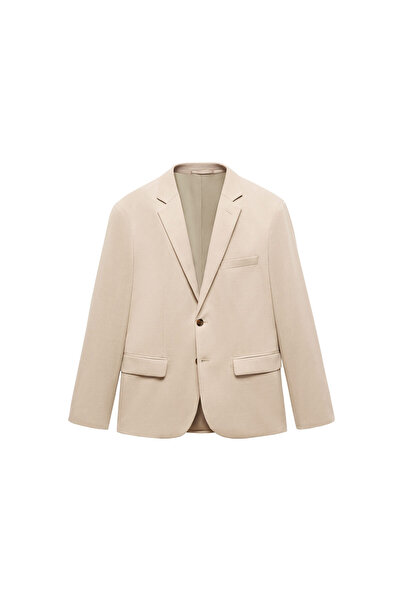 MANGO BEIGE Erkek Blazer Ceket 67015987