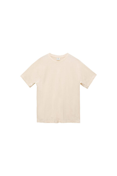 MANGO Φυσικό ανδρικό μπλουζάκι 77160356