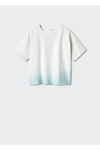MANGO Kids Su Rengi Kız Çocuk T-Shirt  47006326
