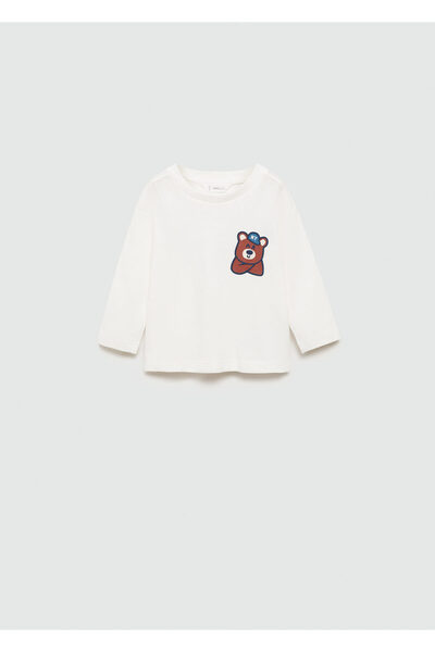 MANGO Εκρού μπλουζάκι για αγοράκι 77002940