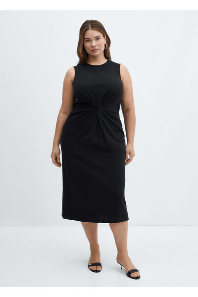 MANGO Siyah Kadın Elbise 77000368