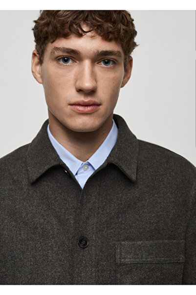 MANGO Kömür Rengi Erkek Sweatshirt 77887919
