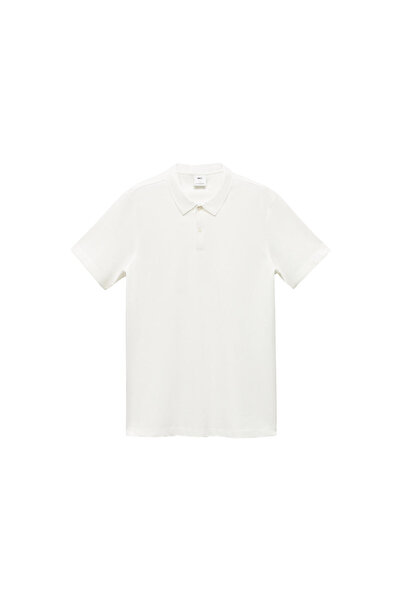 MANGO Woman Natürel Erkek  Polo Yaka T-shirt 67036317