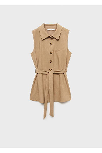 MANGO BEIGE Kadın Yelek 77067648