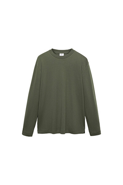 MANGO Ανδρικό T-Shirt Moss Green 77097111