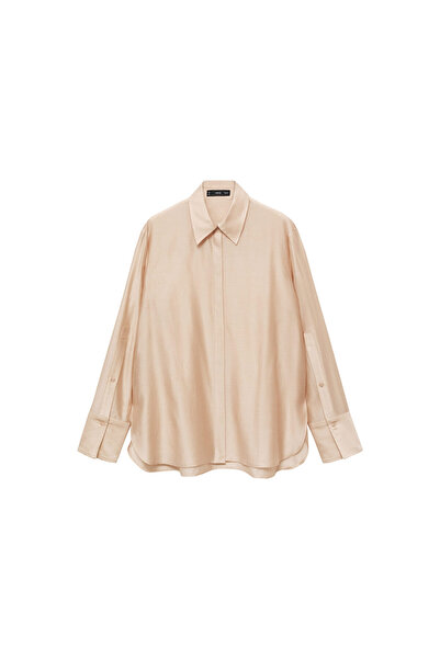MANGO BEIGE Kadın Gömlek 77077680