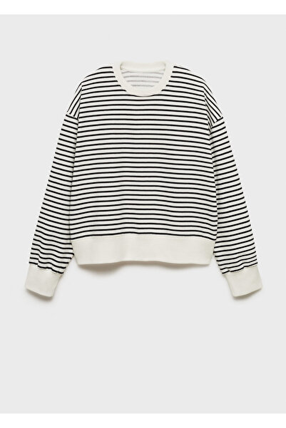 MANGO Kırık Beyaz Kız Çocuk Sweatshirt 77084040