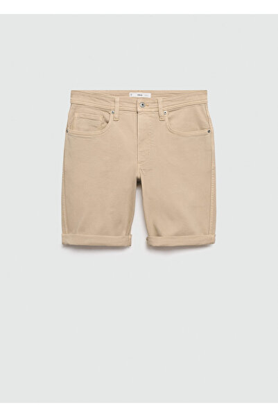 MANGO Ανδρικά σορτς & βερμούδες BEIGE 77190595