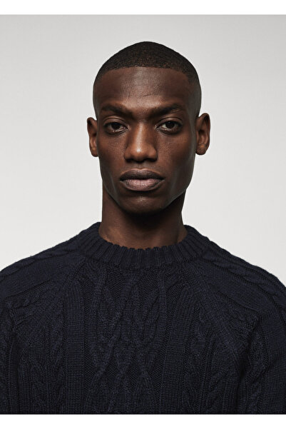 MANGO Man Lacivert Erkek Kazak  47091303