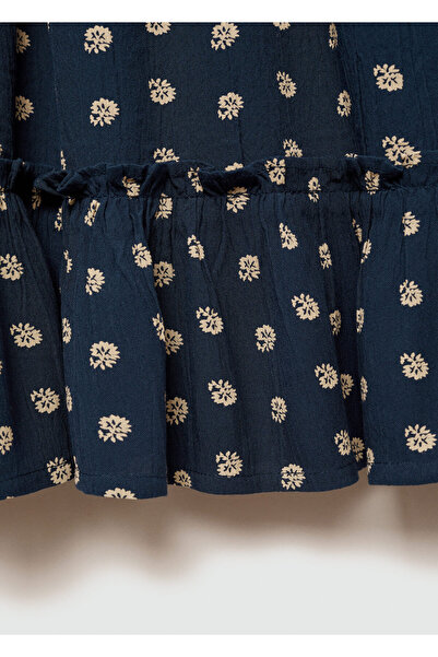 MANGO Lacivert Kız Çocuk Elbise 77034765