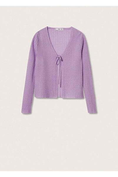 MANGO Woman Kadın Leylak Hırka