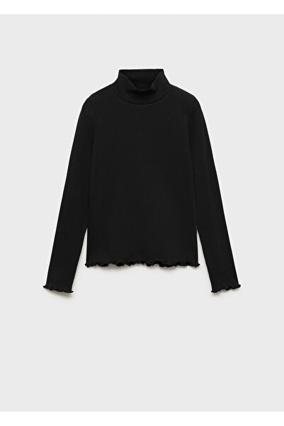 MANGO Siyah Kız Çocuk T-Shirt 77076729