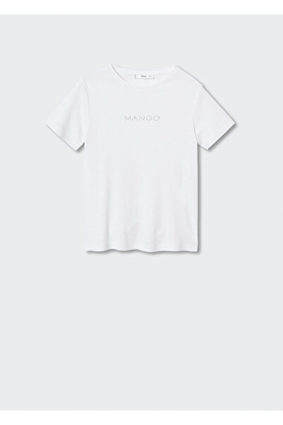 MANGO Woman Λευκό Γυναικείο T-Shirt 37017107