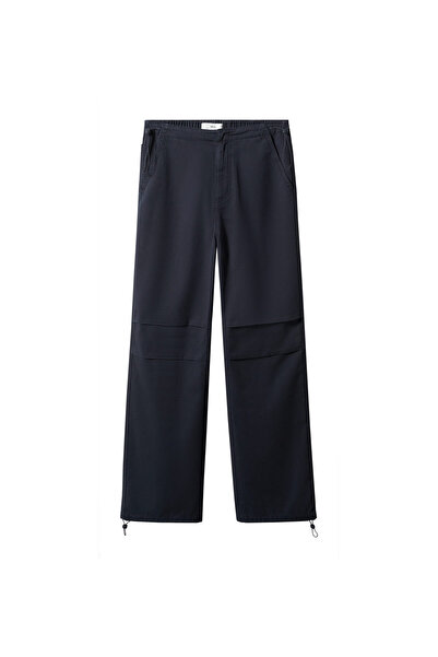 MANGO Charcoal Women's Trousers57050465