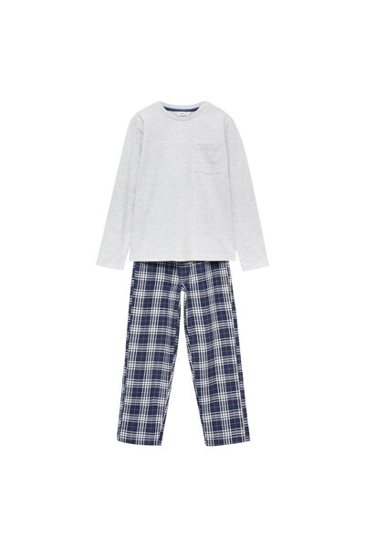 MANGO Marineblaues Pyjama-Set für Jungen 77008636