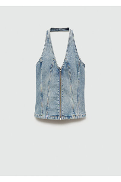 MANGO Orta Denim Rengi Kadın  Büstiyer 77082916