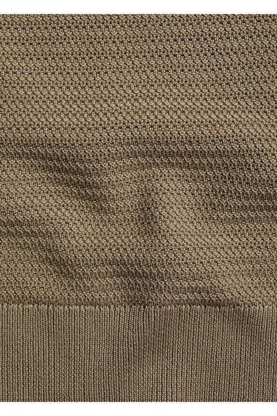 MANGO Woman Olive Green Men's Polo Neck T-Shirt 77062537