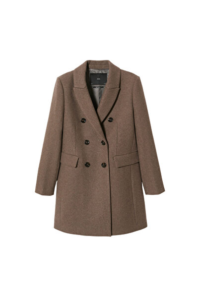 MANGO Woman Kadın Kahve Rengi Palto