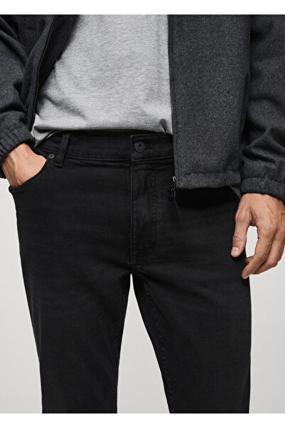 MANGO Siyah Denim Erkek Jeans 77030617