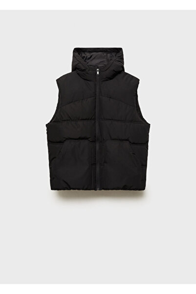 MANGO Siyah Erkek Çocuk Yelek 77065632