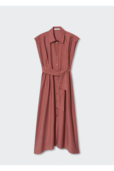 MANGO Woman Pembe Kadın Elbise  37054033