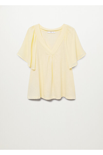 MANGO Woman Pastel Sari Kadın Yetişkin T-Shirt  17001145