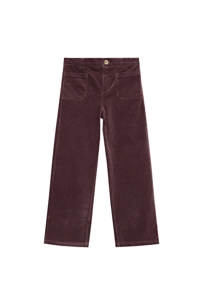MANGO Koyu Kızıl Kız Çocuk Pantolon 77087918