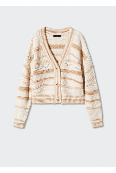 MANGO Woman Brown Women's Cardigan37099074