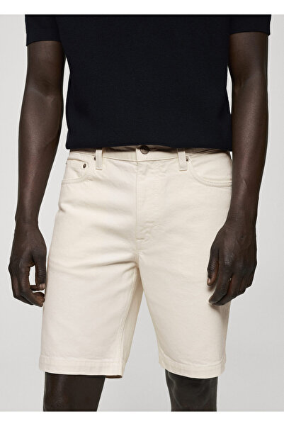 MANGO Kırık Beyaz Erkek Şort & Bermuda 77020598