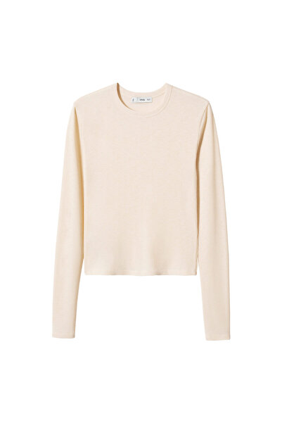 MANGO Woman Φυσικό γυναικείο μπλουζάκι για ενήλικες 47065877