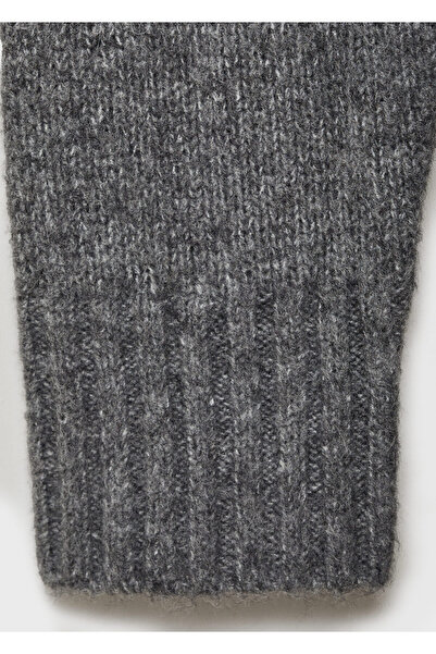 MANGO Gri Kız Çocuk Elbise 77088276