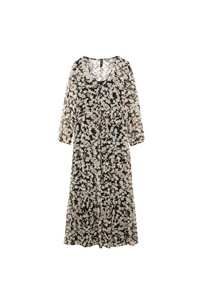 MANGO Woman Rochie midi cu imprimeu floral
